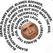 Obama Blames Bush