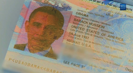 President Obama's Passport Photo